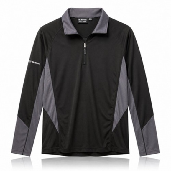 Subaru Other - Subaru Black Label Mens XL Black Gray Quarter Zip Performance Pullover NWT